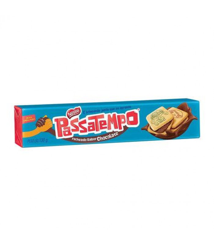 Biscoito NESTLE Passatempo Recheio Chocolate 130g